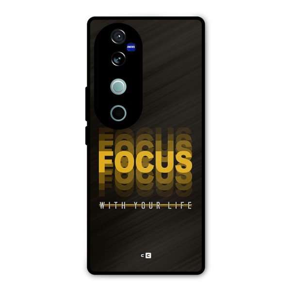 Focus Life Metal Back Case for Vivo V40 Pro