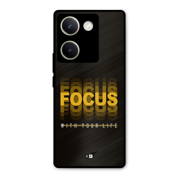 Focus Life Metal Back Case for Vivo Y200 Pro