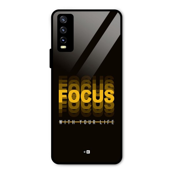 Focus Life Metal Back Case for Vivo Y20 2021