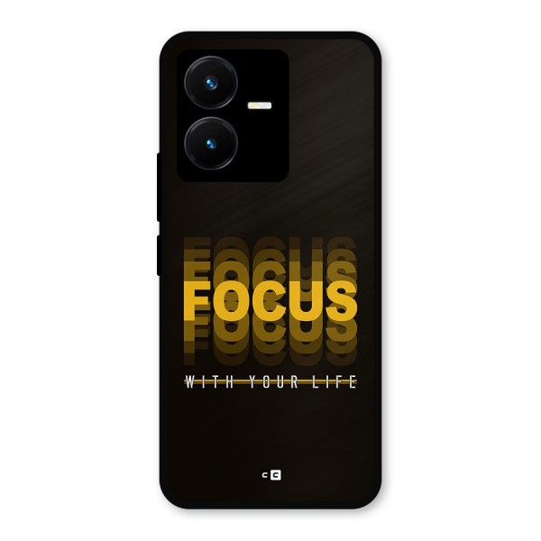 Focus Life Metal Back Case for Vivo Y22