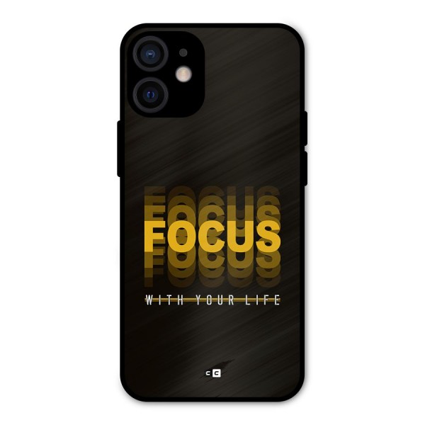 Focus Life Metal Back Case for iPhone 12 Mini