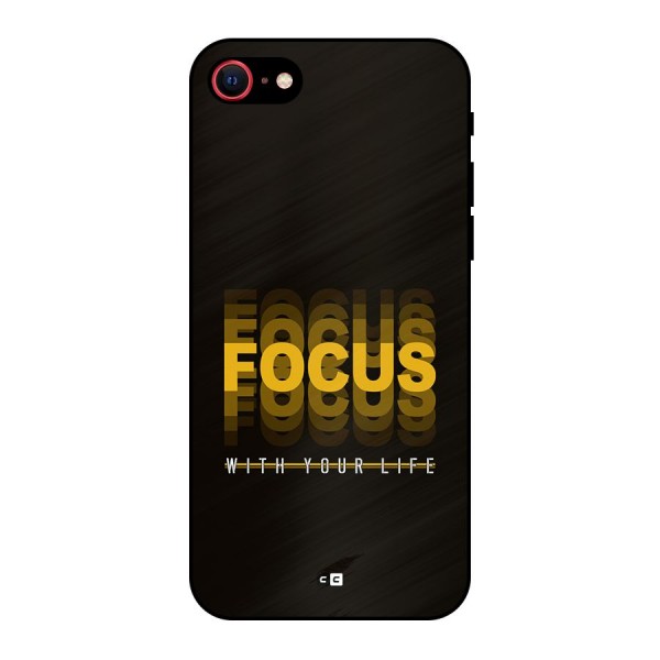 Focus Life Metal Back Case for iPhone 8