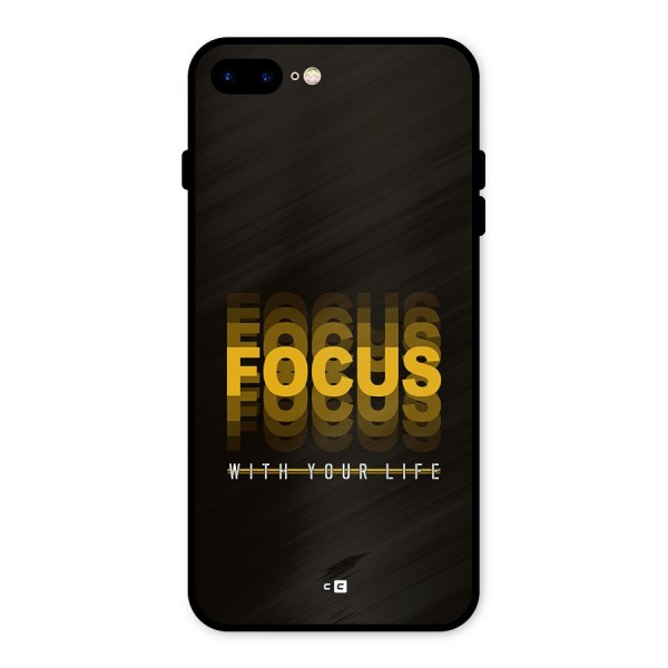 Focus Life Metal Back Case for iPhone 8 Plus