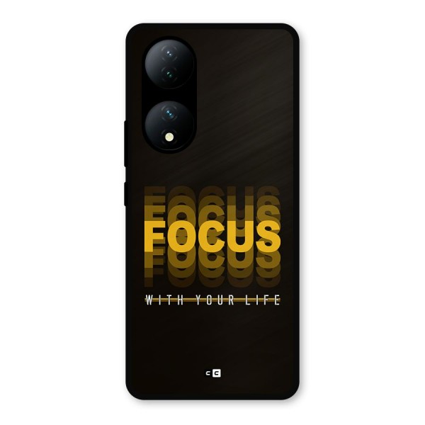 Focus Life Metal Back Case for iQOO Z7s