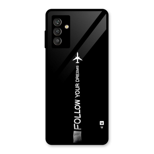 Follow Your Dream Glass Back Case for Galaxy M13