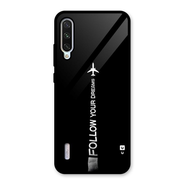 Follow Your Dream Glass Back Case for Mi A3