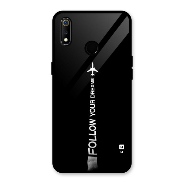 Follow Your Dream Glass Back Case for Realme 3