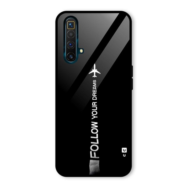 Follow Your Dream Glass Back Case for Realme X3 SuperZoom