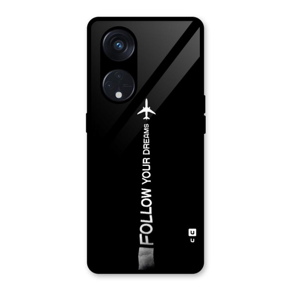 Follow Your Dream Glass Back Case for Reno8 T 5G