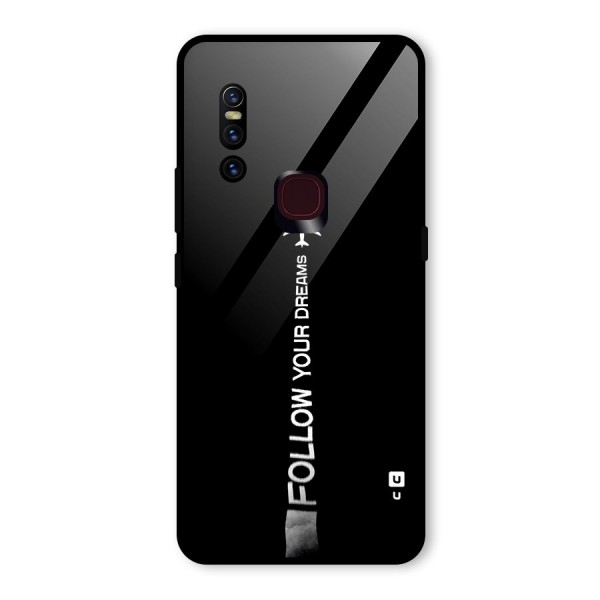 Follow Your Dream Glass Back Case for Vivo V15