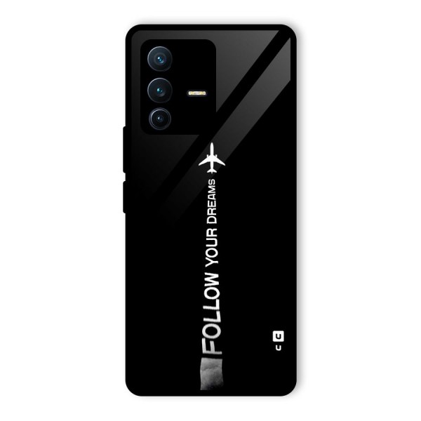 Follow Your Dream Glass Back Case for Vivo V23 Pro