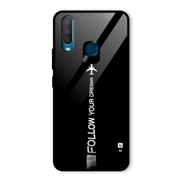 Follow Your Dream Glass Back Case for Vivo Y17