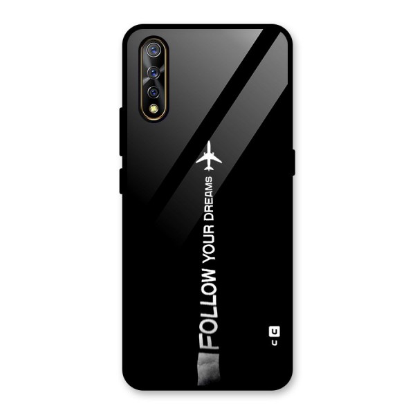 Follow Your Dream Glass Back Case for Vivo Z1x