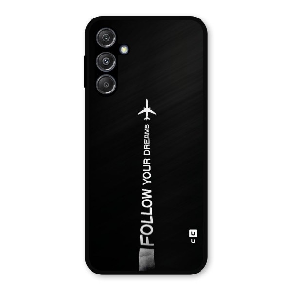 Follow Your Dream Metal Back Case for Galaxy M34 5G