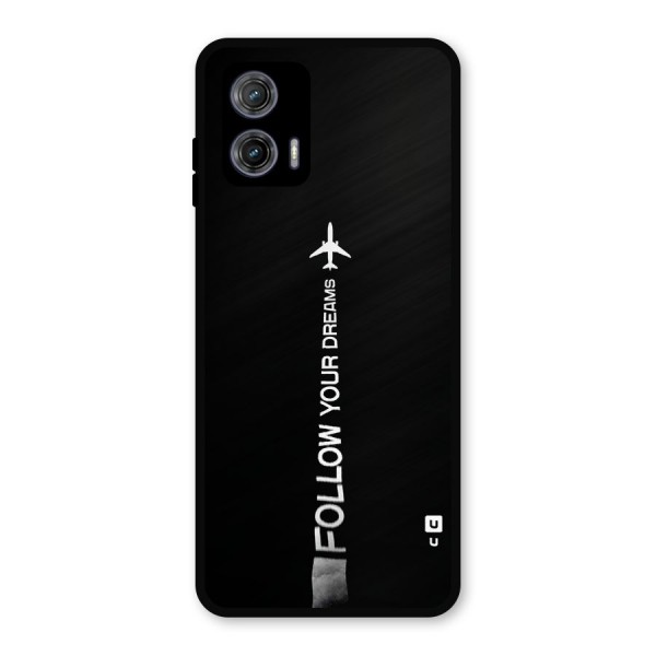 Follow Your Dream Metal Back Case for Moto G73