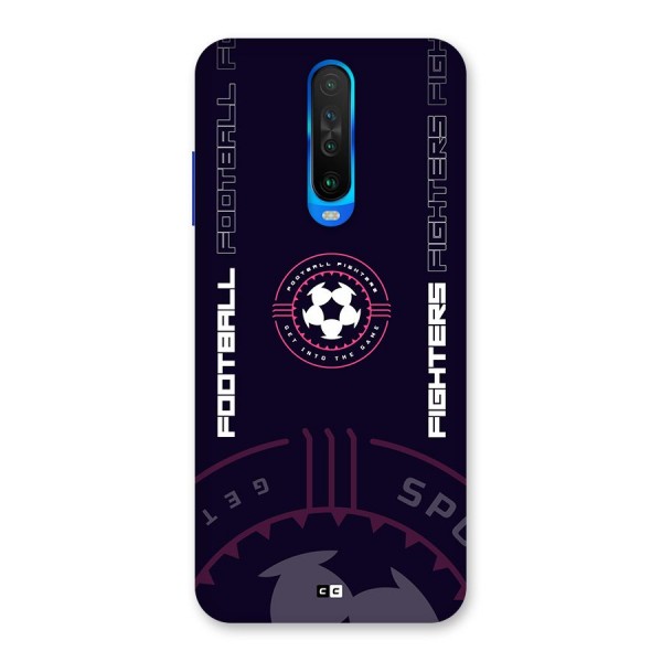 Football Fighters Back Case for Poco X2