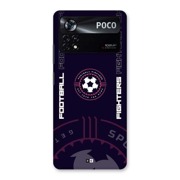 Football Fighters Back Case for Poco X4 Pro 5G