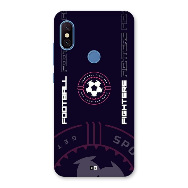 Football Fighters Back Case for Redmi Note 6 Pro