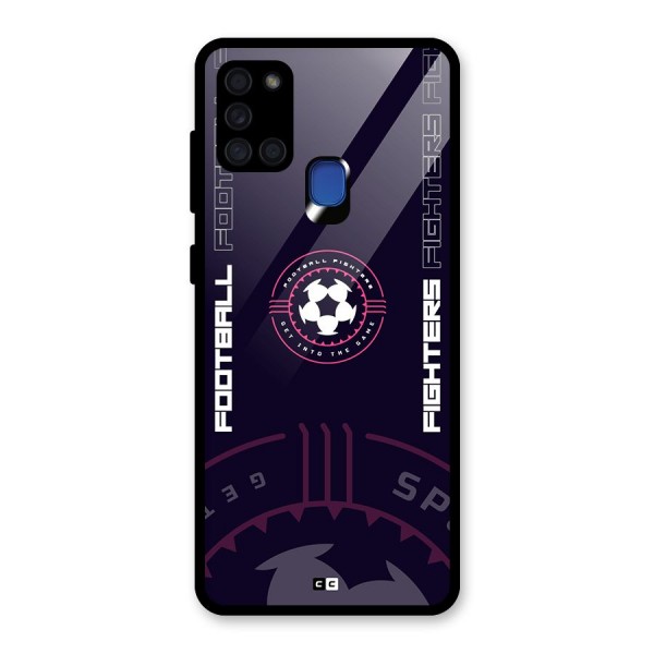 Football Fighters Glass Back Case for Galaxy A21s