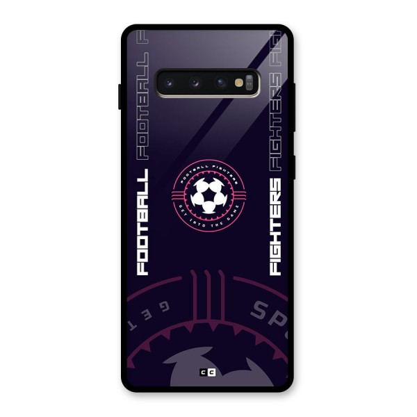 Football Fighters Glass Back Case for Galaxy S10 Plus