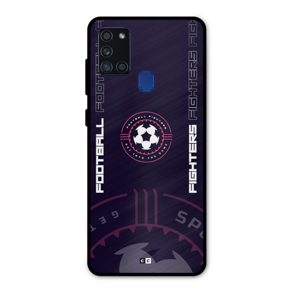 Football Fighters Metal Back Case for Galaxy A21s