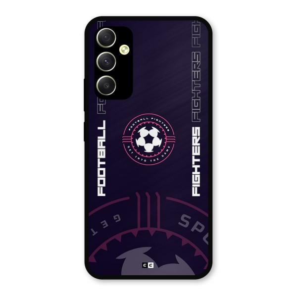 Football Fighters Metal Back Case for Galaxy A34