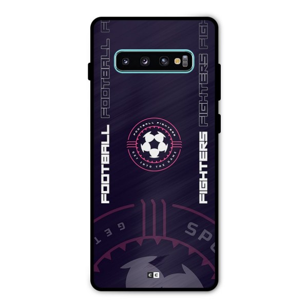 Football Fighters Metal Back Case for Galaxy S10 Plus