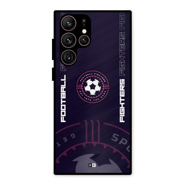 Football Fighters Metal Back Case for Galaxy S22 Ultra 5G