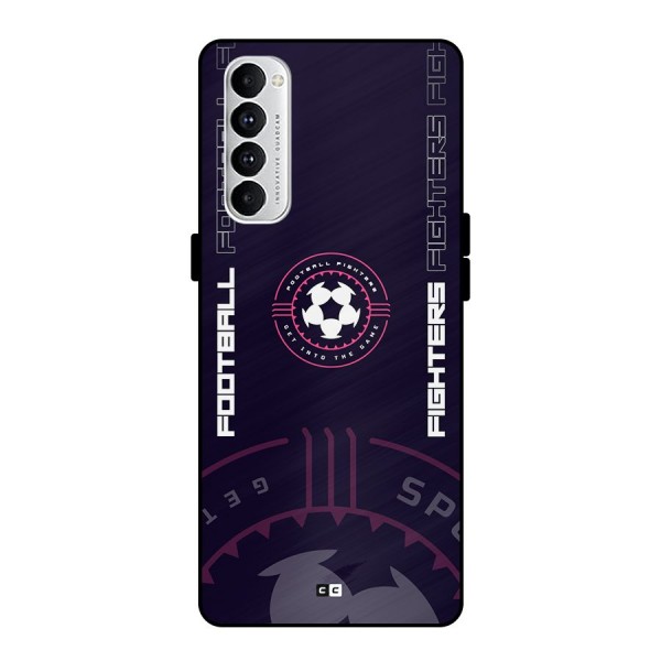 Football Fighters Metal Back Case for Oppo Reno4 Pro