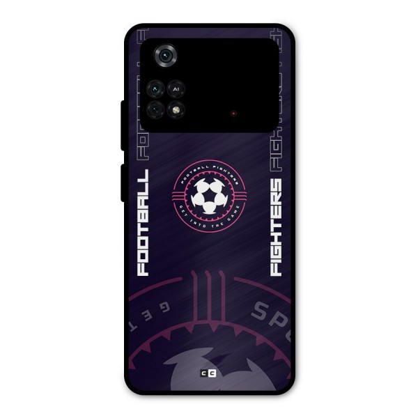 Football Fighters Metal Back Case for Poco M4 Pro 4G