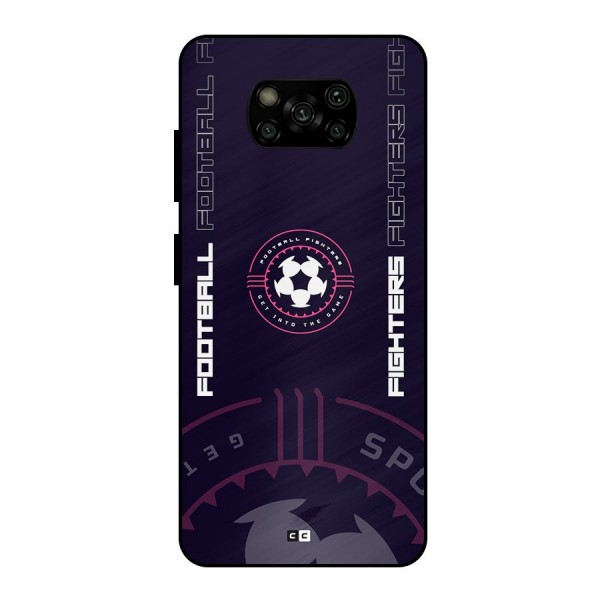 Football Fighters Metal Back Case for Poco X3