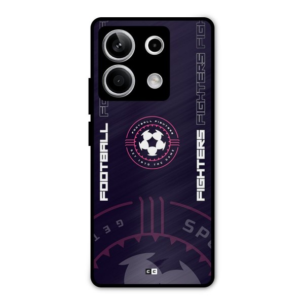 Football Fighters Metal Back Case for Redmi Note 13 5G