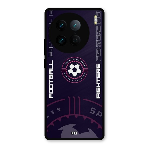 Football Fighters Metal Back Case for Vivo X90 Pro