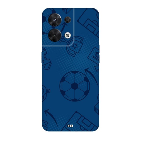 Football Texture Back Case for Oppo Reno8 5G