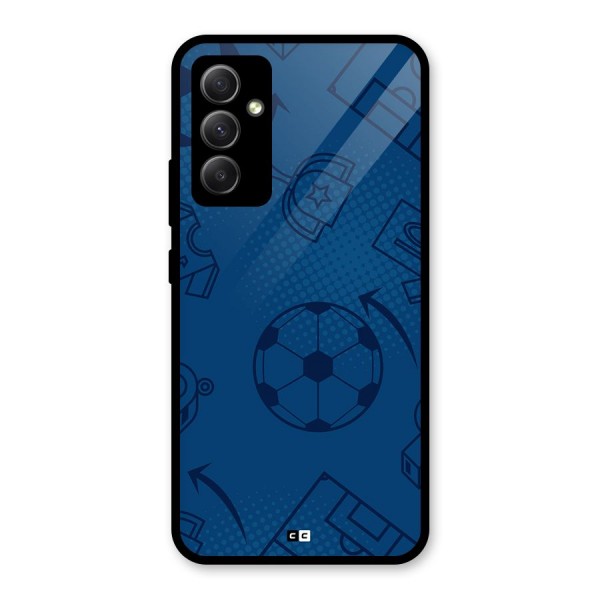 Football Texture Glass Back Case for Galaxy A34