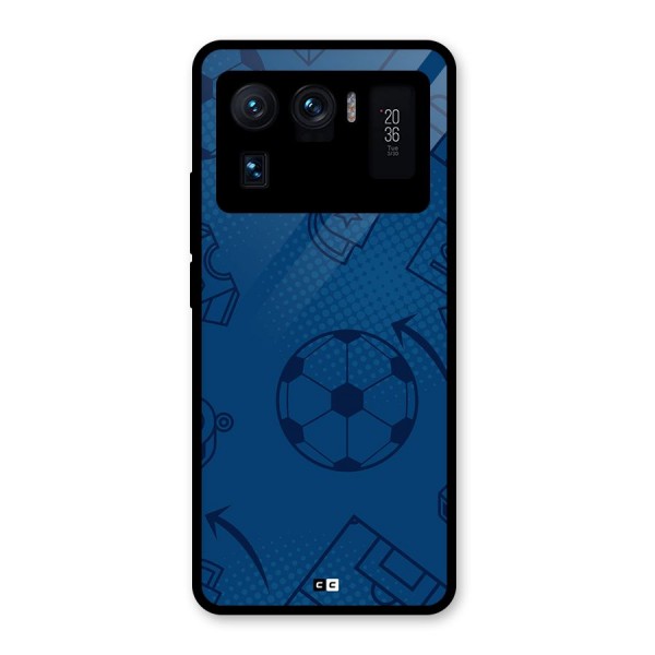 Football Texture Glass Back Case for Mi 11 Ultra