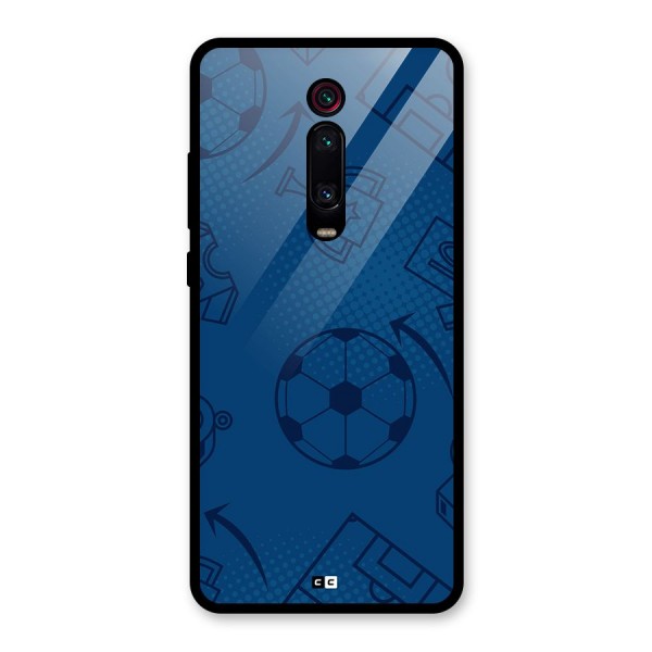 Football Texture Glass Back Case for Redmi K20