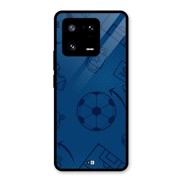 Football Texture Glass Back Case for Xiaomi 13 Pro