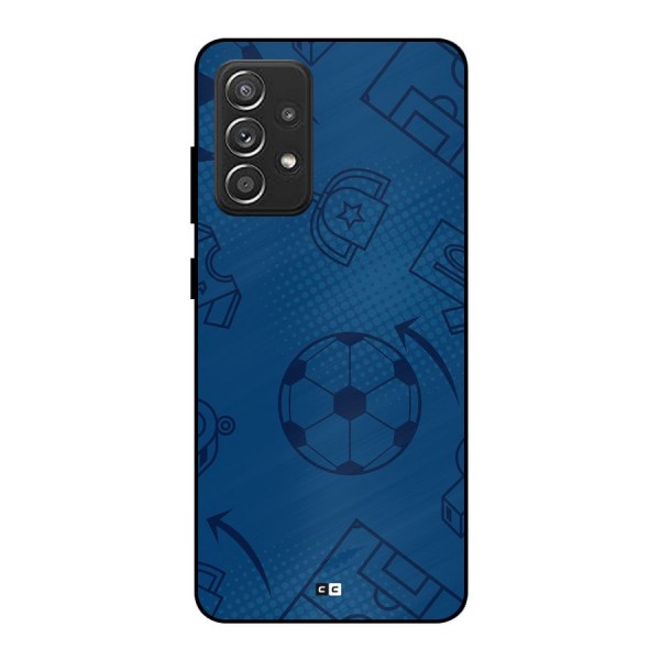 Football Texture Metal Back Case for Galaxy A52