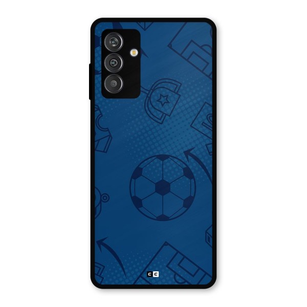 Football Texture Metal Back Case for Galaxy F13