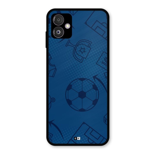 Football Texture Metal Back Case for Galaxy F14