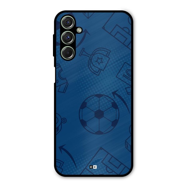 Football Texture Metal Back Case for Galaxy F34