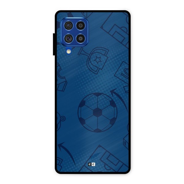 Football Texture Metal Back Case for Galaxy F62