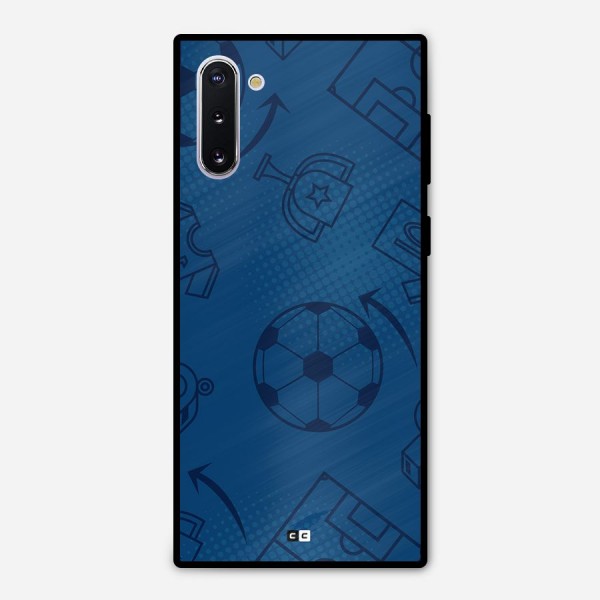 Football Texture Metal Back Case for Galaxy Note 10