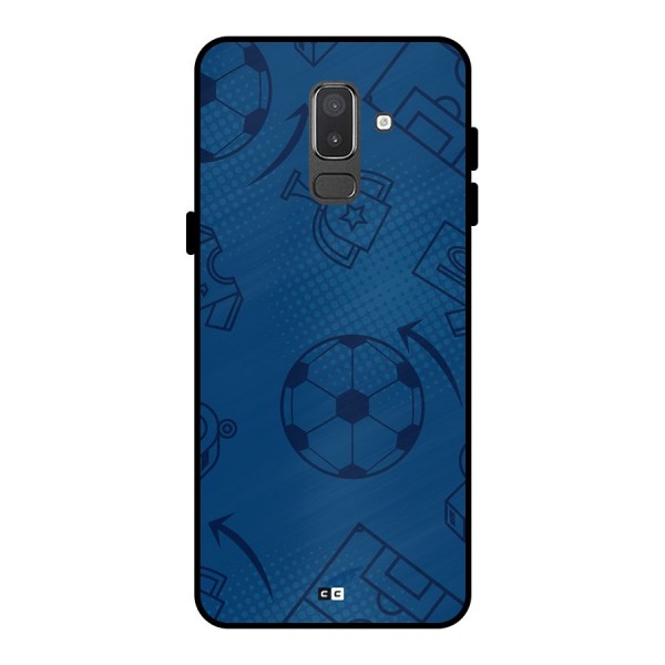 Football Texture Metal Back Case for Galaxy On8 (2018)