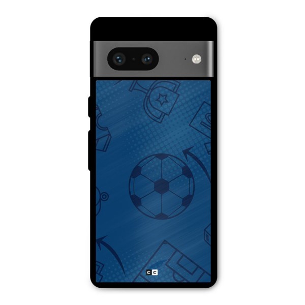 Football Texture Metal Back Case for Google Pixel 7