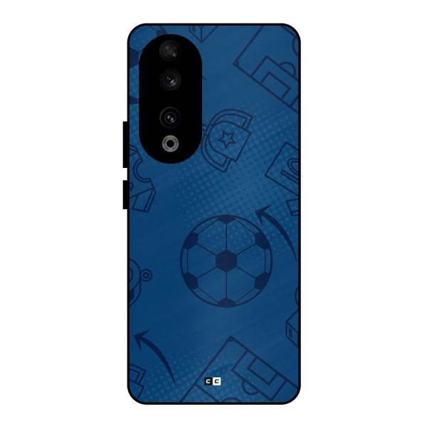 Football Texture Metal Back Case for Honor 90