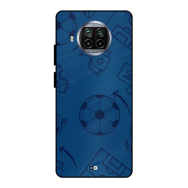 Football Texture Metal Back Case for Mi 10i