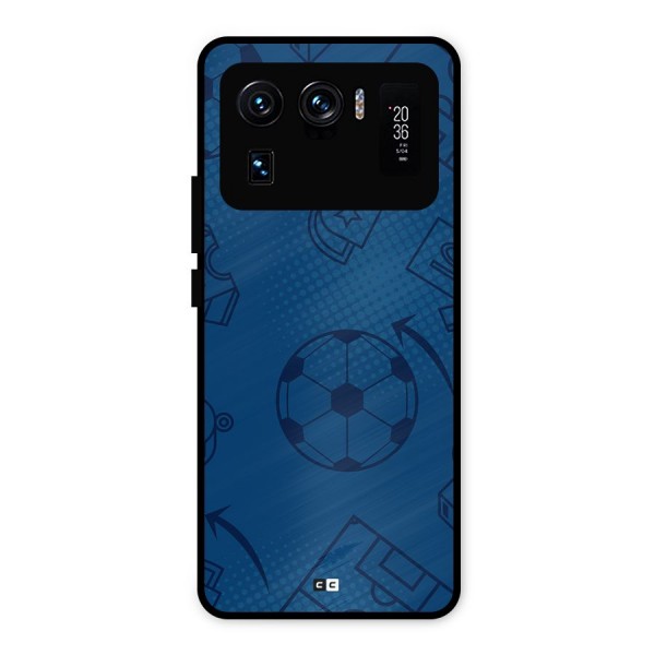 Football Texture Metal Back Case for Mi 11 Ultra