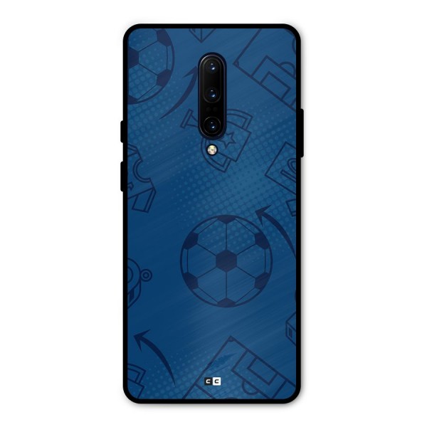 Football Texture Metal Back Case for OnePlus 7 Pro